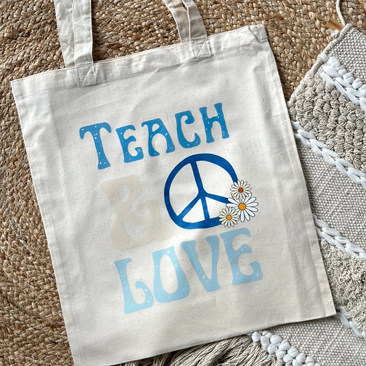 Mon tote bag Teachies - Teach & Love
