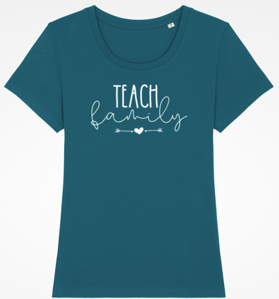 Tee-shirt Teach Family coloris bleu