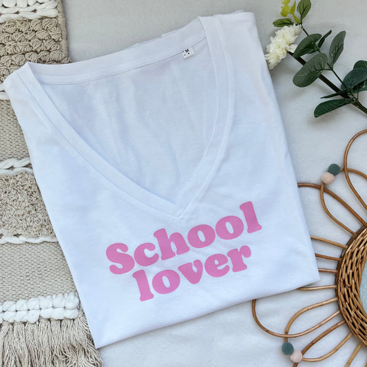 Tee-shirt School lover rose